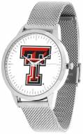 Texas Tech Red Raiders Silver Mesh Statement Watch