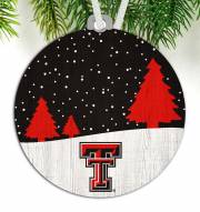 Texas Tech Red Raiders Snow Scene Ornament