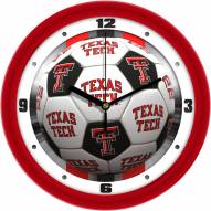 Texas Tech Red Raiders Soccer Wall Clock