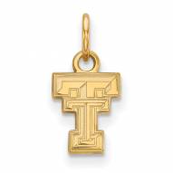 Texas Tech Red Raiders Sterling Silver Gold Plated Extra Small Pendant