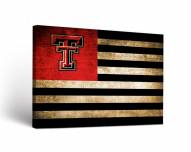 Texas Tech Red Raiders Vintage Flag Canvas Wall Art