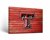 Texas Tech Red Raiders Weathered Canvas Wall Art