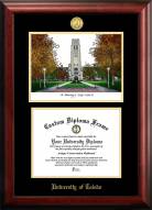 Toledo Rockets Gold Embossed Diploma Frame with Campus Images Lithograph
