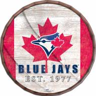 Toronto Blue Jays 16" Flag Barrel Top