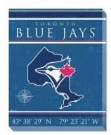 Toronto Blue Jays 16" x 20" Coordinates Canvas Print