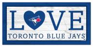 Toronto Blue Jays 6" x 12" Love Sign