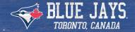 Toronto Blue Jays 6" x 24" Team Name Sign