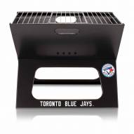 Toronto Blue Jays Black Portable Charcoal X-Grill