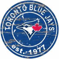 Toronto Blue Jays Distressed Round Sign