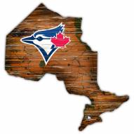 Toronto Blue Jays Distressed State with Logo Sign