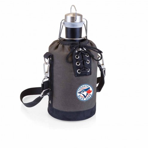 Toronto Blue Jays Insulated Growler Tote with 64 oz. Stainless Steel Growler