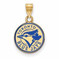 Toronto Blue Jays Sterling Silver Gold Plated Small Pendant