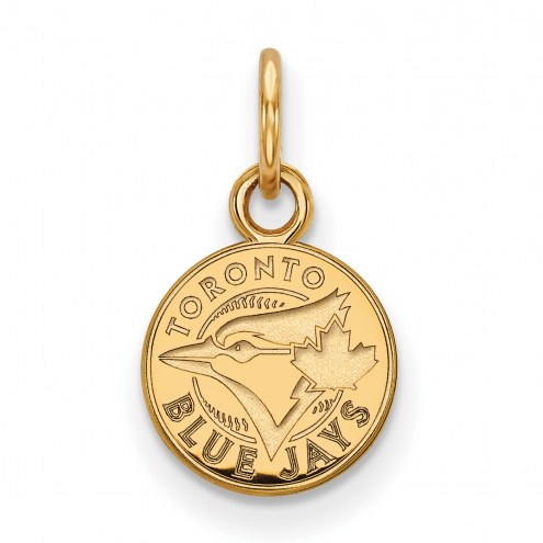 Toronto Blue Jays MLB Sterling Silver Gold Plated Extra Small Pendant