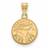 Toronto Blue Jays MLB Sterling Silver Gold Plated Small Pendant