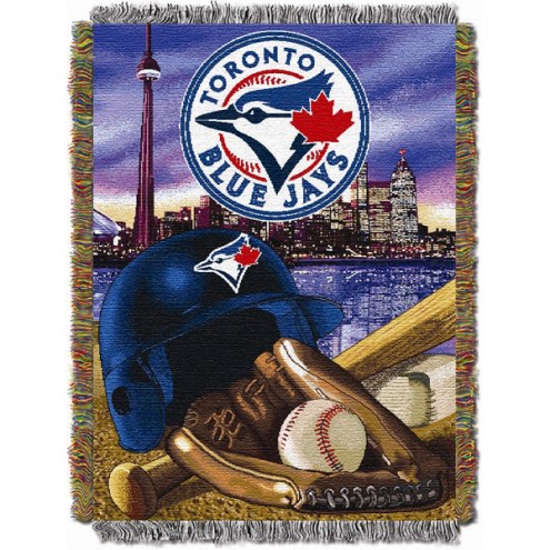 Toronto Blue Jays MLB Woven Tapestry Throw Blanket