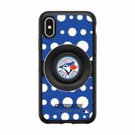 Toronto Blue Jays OtterBox Symmetry Polka Dot PopSocket iPhone Case