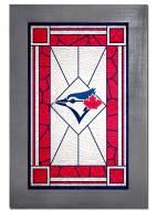 Toronto Blue Jays Stained Glass with Frame