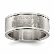 Toronto Blue Jays Stainless Steel Logo Ring