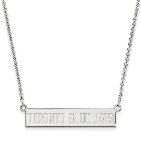 Toronto Blue Jays Sterling Silver Bar Necklace