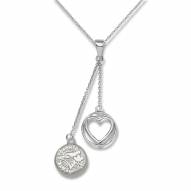 Toronto Blue Jays Sterling Silver Heart Necklace