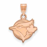 Toronto Blue Jays Sterling Silver Rose Gold Plated Small Pendant