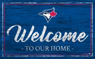 Toronto Blue Jays Team Color Welcome Sign