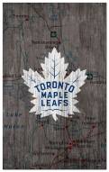 Toronto Maple Leafs 11" x 19" City Map Sign