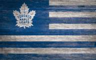 Toronto Maple Leafs 11" x 19" Distressed Flag Sign