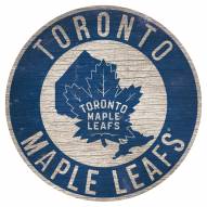 Toronto Maple Leafs 12" Circle with State Sign