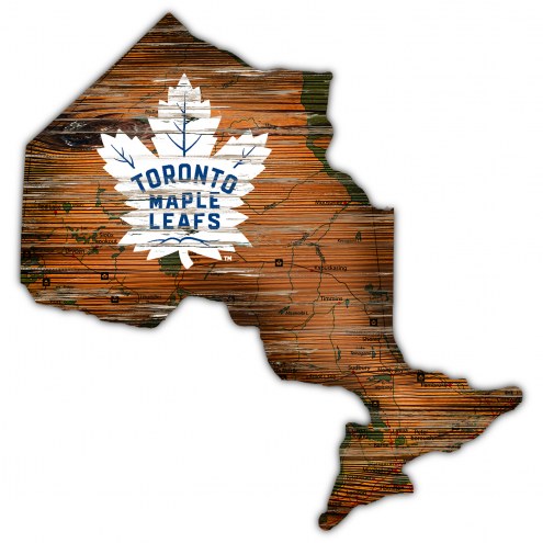 Toronto Maple Leafs 12&quot; Roadmap State Sign
