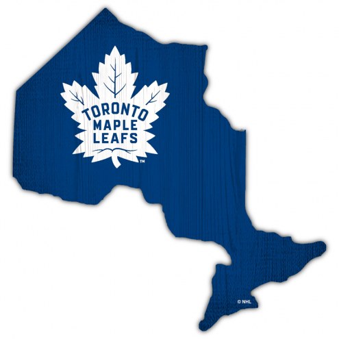Toronto Maple Leafs 12&quot; Team Color Logo State Sign