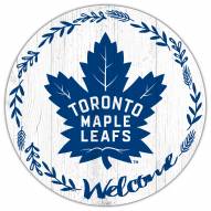 Toronto Maple Leafs 12" Welcome Circle Sign