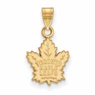 Toronto Maple Leafs 14k Yellow Gold Small Pendant