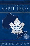 Toronto Maple Leafs 17" x 26" Coordinates Sign