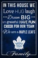 Toronto Maple Leafs 17" x 26" In This House Sign