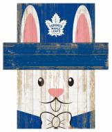 Toronto Maple Leafs 19" x 16" Easter Bunny Head