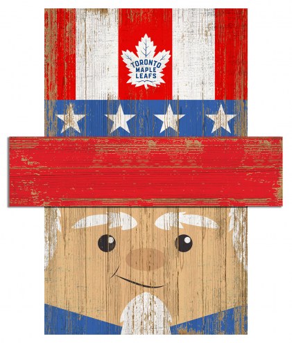 Toronto Maple Leafs 19&quot; x 16&quot; Patriotic Head