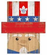 Toronto Maple Leafs 19" x 16" Patriotic Head