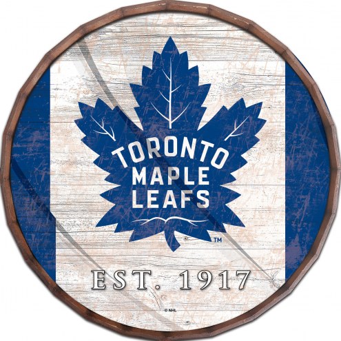 Toronto Maple Leafs 24&quot; Flag Barrel Top