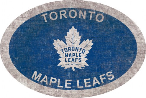 Toronto Maple Leafs 46&quot; Team Color Oval Sign