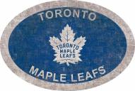 Toronto Maple Leafs 46" Team Color Oval Sign