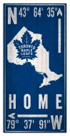Toronto Maple Leafs 6" x 12" Coordinates Sign