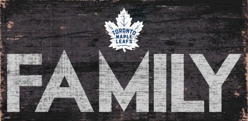 Toronto Maple Leafs 6&quot; x 12&quot; Family Sign