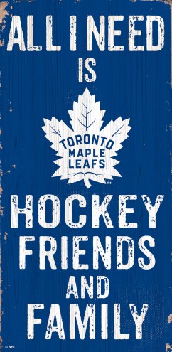 Toronto Maple Leafs 6&quot; x 12&quot; Friends & Family Sign