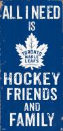 Toronto Maple Leafs 6" x 12" Friends & Family Sign