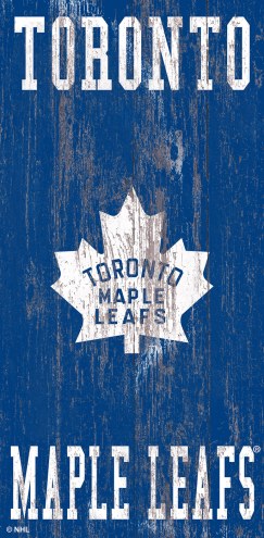 Toronto Maple Leafs 6&quot; x 12&quot; Heritage Logo Sign