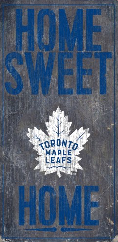 Toronto Maple Leafs 6&quot; x 12&quot; Home Sweet Home Sign