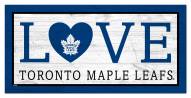 Toronto Maple Leafs 6" x 12" Love Sign