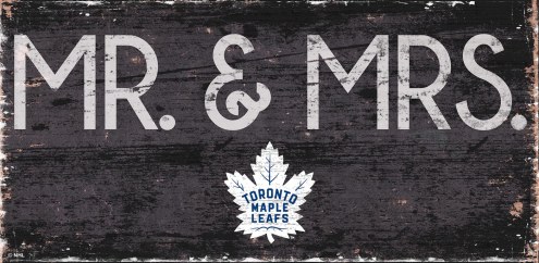 Toronto Maple Leafs 6&quot; x 12&quot; Mr. & Mrs. Sign