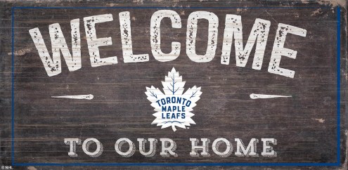 Toronto Maple Leafs 6&quot; x 12&quot; Welcome Sign